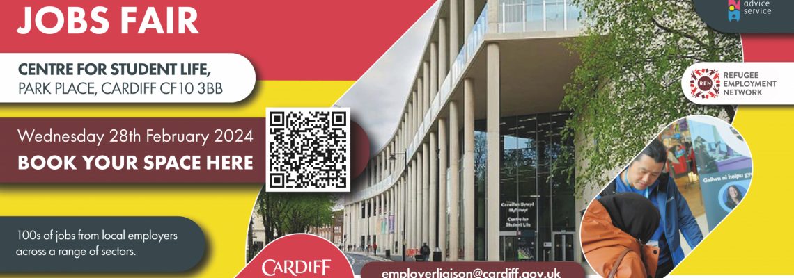 Cardiff Refugee Jobs Fair - English 2160x1080